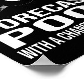 Poster Drôle Billiards Weekend Prévision (Coin)