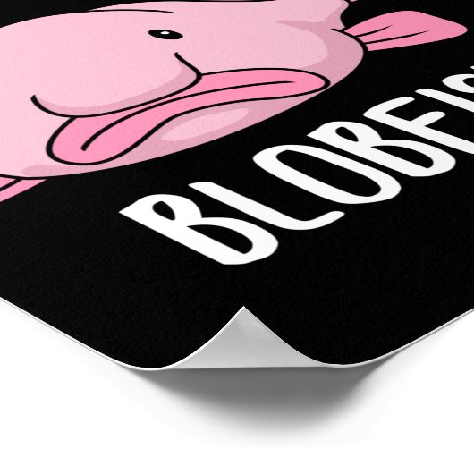 Poster Drôle Blobfish Cadeaux filles garçons Blobfish sou (Coin)