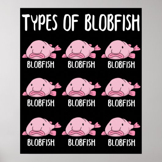 Poster Drôle Blobfish Cadeaux filles garçons Blobfish sou (Devant)