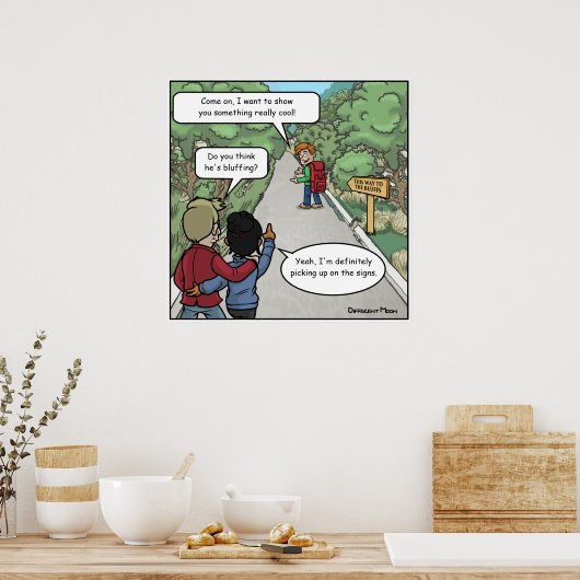 Poster drôle Bluffant (Cuisine)