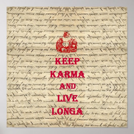 Poster Drôle Bouddha disant (Devant)