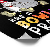 Poster Drôle Bowling Dit Que Mon Équipe De Boissons A Un  (Coin)