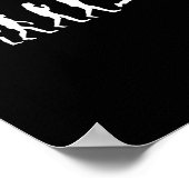 Poster Drôle Bowling Evolution Cadeau Bowler Sports Playe (Coin)