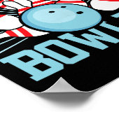 Poster Drôle Bowling Me Demander À Propos De Bowling (Coin)