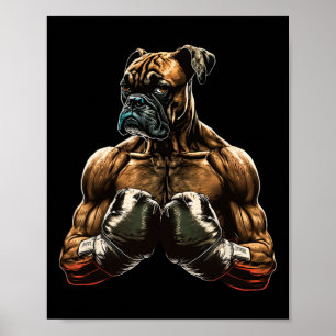 Poster Drôle Boxer Cadeaux Chien Boxer Pour Hommes Garçon