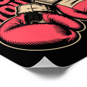 Poster Drôle Boxer Vous Frapper Les Gants De Boxe Je Saur (Coin)