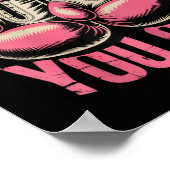 Poster Drôle Boxer Vous Frapper Les Gants De Boxe Je Saur (Coin)