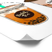 Poster Drôle Bubble Tea Boba Lover ne peut pas acheter le (Coin)