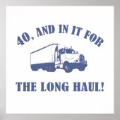 Poster Drôle cadeau de 40e anniversaire (Devant)