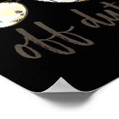 Poster Drôle cadeau enseignant hors service Lunettes de s (Coin)