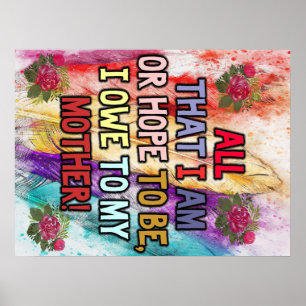 Poster Drôle cadeau pour maman   Citations Drôle À Maman 