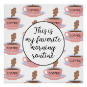 Poster Drôle café du matin (Devant)