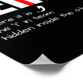 Poster Drôle Camarade Sarcastique J'Ai Trouvé L'I Dans L' (Coin)