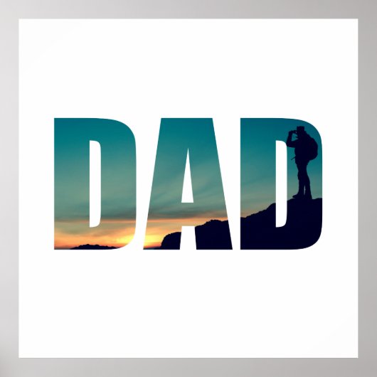 Poster Drôle camping camper randonnée hiker papa (Devant)