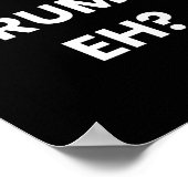 Poster Drôle Canada feuille d'érable F-cking Trump, hein (Coin)