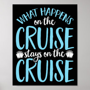 Poster Drôle, ce qui se passe sur la croisière reste sur 
