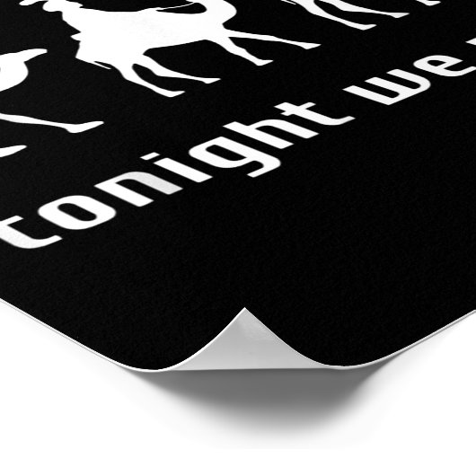 Poster Drôle Ce Soir Nous Voyageons Tee - shirt - Uni - N (Coin)