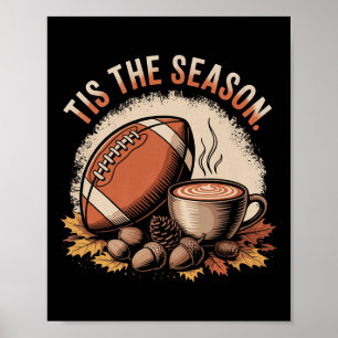 Poster Drôle C'est La Saison Football D'automne Automne C