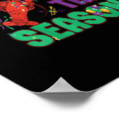 Poster Drôle C'Est La Saison Mardi Gras Crawfish (Coin)
