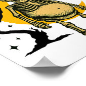 Poster Drôle C'Était Carbs M'lord Skeleton Retro Éffrayan (Coin)