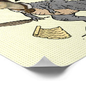 Poster Drôle Charlotte Bronte Saurus Dinosaur Lecteur de (Coin)