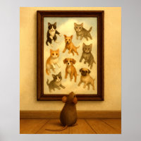 Drôle Chat et Dog Wall Art