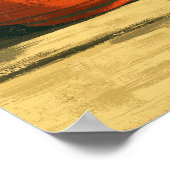 Poster Drôle chat noir manger Ramen (Coin)