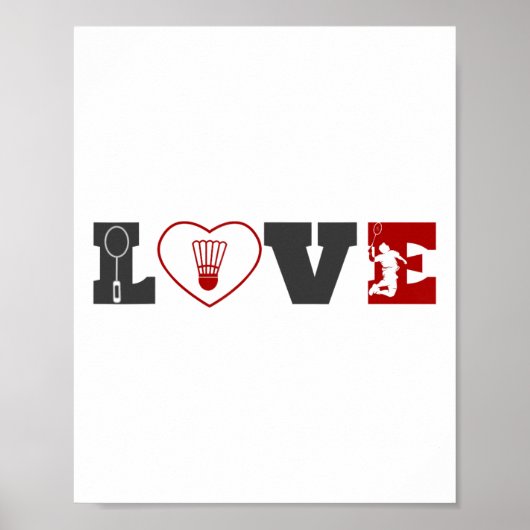 Poster Drôle Chemise Badminton Femmes Joueuse de Badminto (Devant)