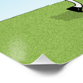 Poster Drôle cheval équitation (Coin)