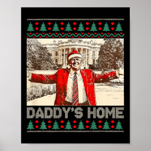 Poster Drôle chez papa Trump mauvais Noël Noël Noël Noël 