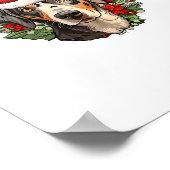 Poster Drôle Chien de Noël Catahoula Leopard (Coin)