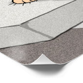 Poster drôle Chien et poulet (Coin)