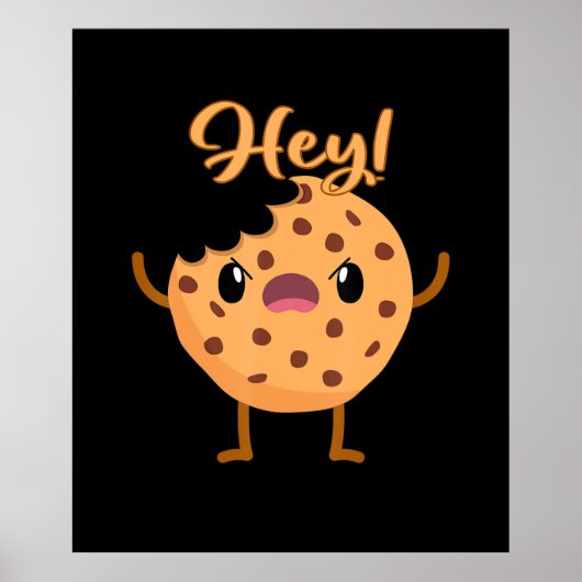 Poster Drôle Chip Chocolat Cookie Un Bite Sorti (Devant)