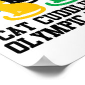 Poster Drôle Citation de chat Cat Cuddin de l'équipe olym (Coin)