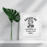 Drôle Citation de Mustache dans la salle de bain V