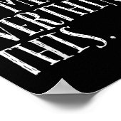 Poster Drôle Citation Sarcastique Accrochée Laisse-Moi Su (Coin)