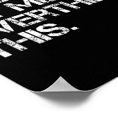 Poster Drôle Citation Sarcastique Accrochée Laissez-Moi S (Coin)