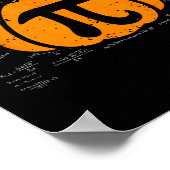 Poster Drôle Citrouille Pie Math Enseignant Halloween Tha (Coin)