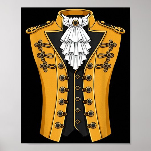 Poster Drôle Colonial 18e siècle Historique Aamerica (Devant)
