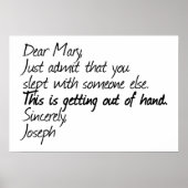 Poster Drôle conception athée (Devant)