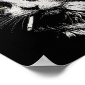 Poster Drôle Cool Chat Fumer Mème Drôle Cat Ga (Coin)