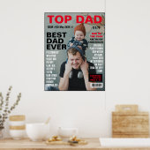 Poster Drôle couverture photo magazine personnalisé (Cuisine)