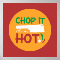 Drôle Cuisine Chop It Like It's Hot Kitchen Art