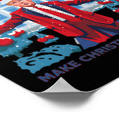 Poster Drôle Daddy Accueil Trump laide Sweater de Noël Xm (Coin)