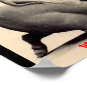 Poster Drôle dame sur cochon & Citation Vintage pourquoi (Coin)