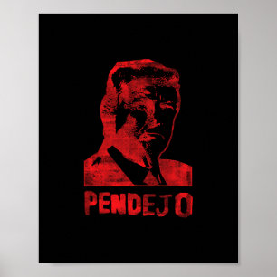 Poster Drôle d'anti Trump Résistance Libéral Pendejo Espa