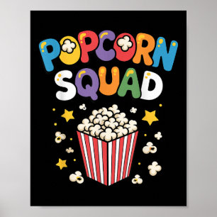 Poster Drôle d'art de pop-corn pour hommes femmes enfants
