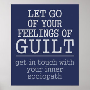 Poster drôle d'auto-connaissance