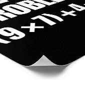 Poster Drôle de 67 mème Pemdas Prof de maths élémentaire (Coin)