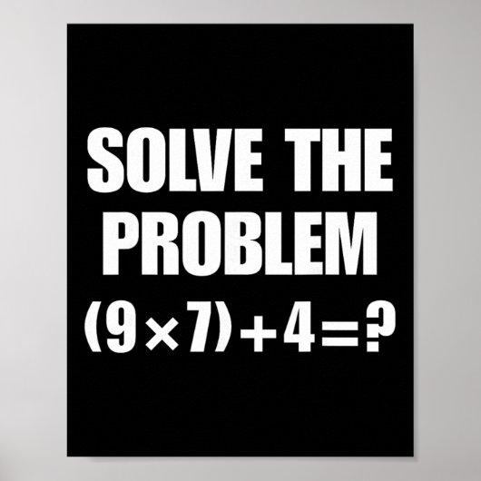 Poster Drôle de 67 mème Pemdas Prof de maths élémentaire (Devant)